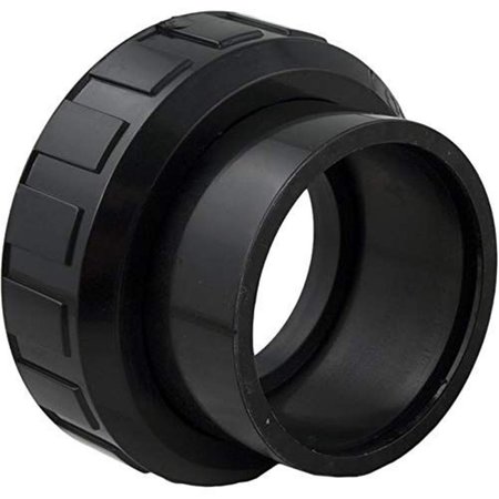 WATERCO 2 x 2.5 in. Black Union Adapter with 2.5 in. Bulkhead for Pump or Filter 63406550BLK